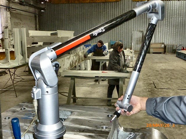 Portable measuring arm
